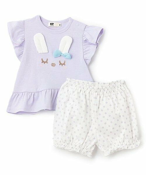 KP / ケーピー Tシャツ | mimi立体耳つきTシャツx水玉ブルマセット | 詳細2
