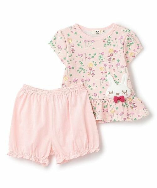 KP / ケーピー Tシャツ | mimi立体モチーフつき上下セット | 詳細2