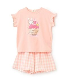 KP / ケーピー Tシャツ | 3柄スイーツmimiプリントT+キュロットセット