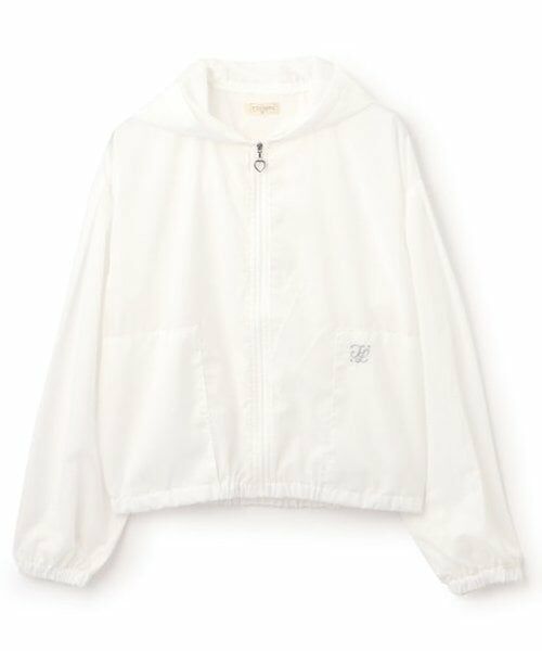 KP / ケーピー パーカー | シアーシャツパーカー（オフ ホワイト）