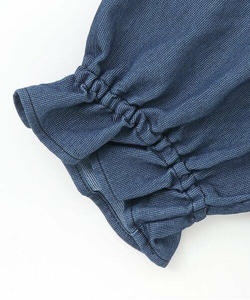 KP / ケーピー ミニ丈・ひざ丈ワンピース | メッシュデニムギャザーワンピース | 詳細4