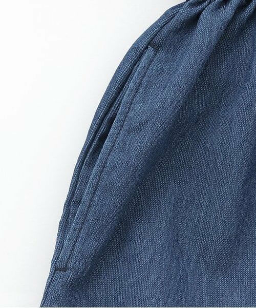 KP / ケーピー ミニ丈・ひざ丈ワンピース | メッシュデニムギャザーワンピース | 詳細5