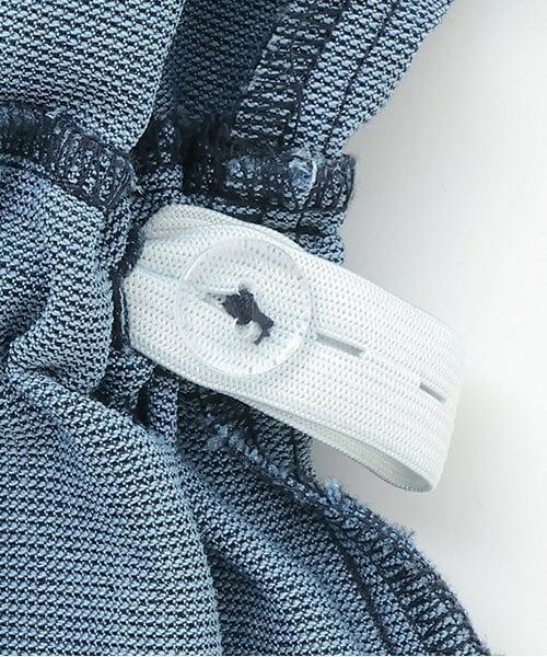 KP / ケーピー ミニ丈・ひざ丈ワンピース | メッシュデニムギャザーワンピース | 詳細7