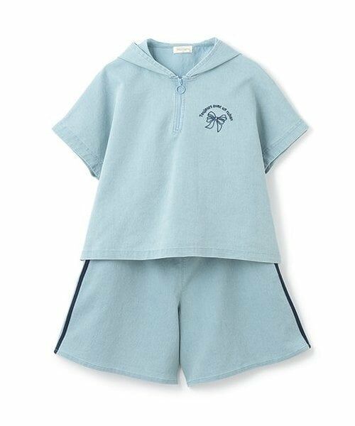 KP / ケーピー Tシャツ | メッシュデニムセットアップ（サックス）