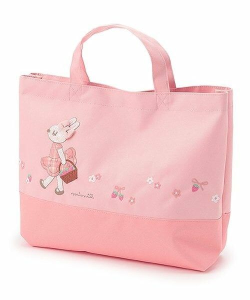 KP / ケーピー トートバッグ | mimiモチーフレッスンバッグ（ピンク）