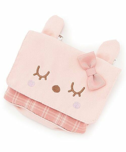 KP / ケーピー ショルダーバッグ | mimiモチーフ移動ポケット（ピンク）