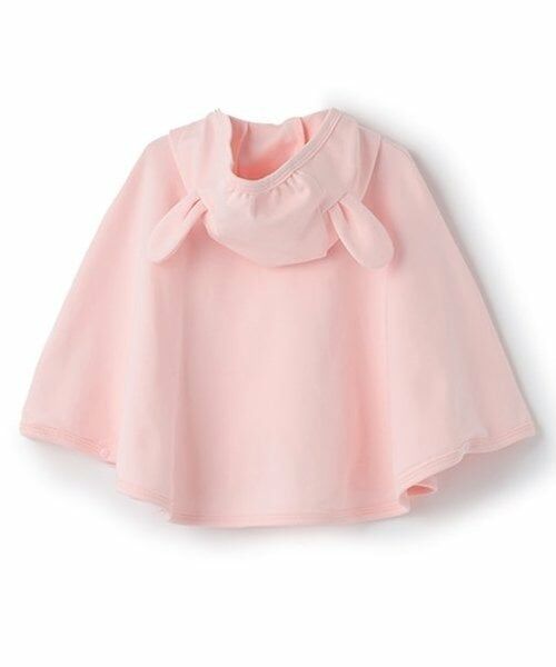 KP / ケーピー ベビー・キッズウエア | mimiお顔刺しゅう＆立体耳つきマント | 詳細1