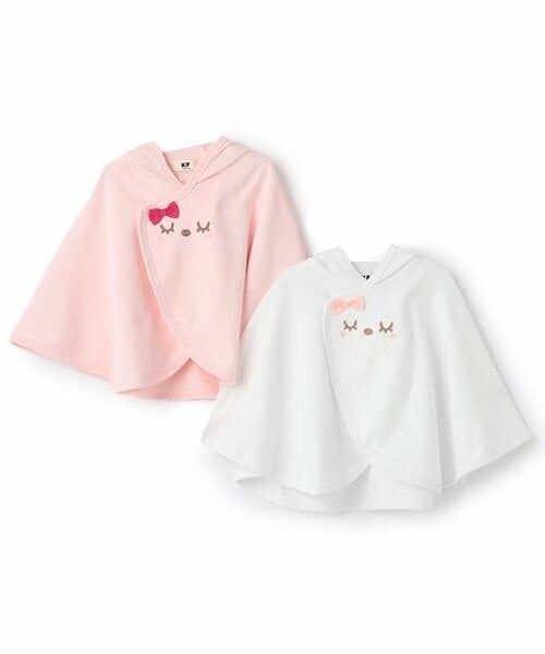 KP / ケーピー ベビー・キッズウエア | mimiお顔刺しゅう＆立体耳つきマント | 詳細8