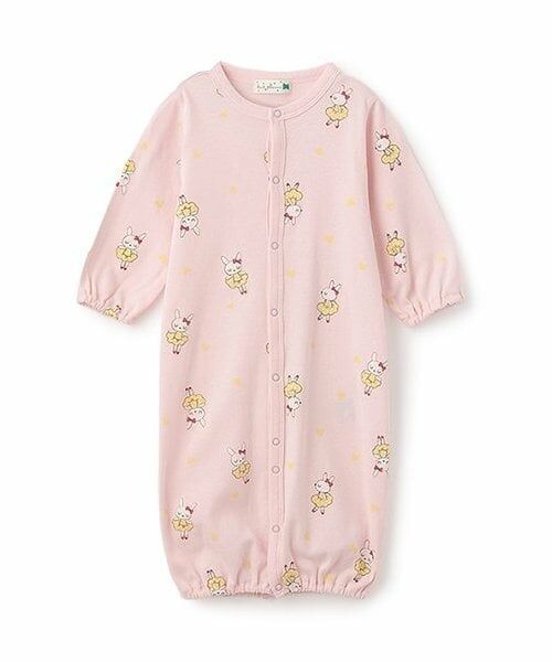 KP / ケーピー ロンパース | 日本製/ベビーmimi総柄プリント2WAYドレス（ピンク）