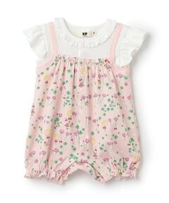 KP / ケーピー ロンパース | フライスたんぽぽmimi柄ショートオール