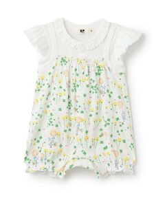 KP / ケーピー ロンパース | フライスたんぽぽmimi柄ショートオール