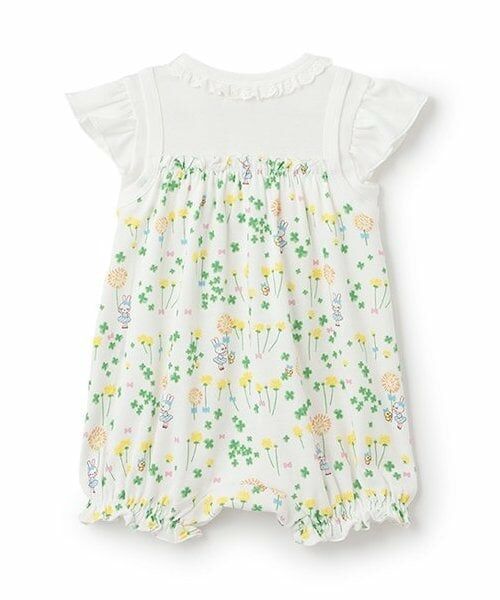 KP / ケーピー ロンパース | フライスたんぽぽmimi柄ショートオール | 詳細1