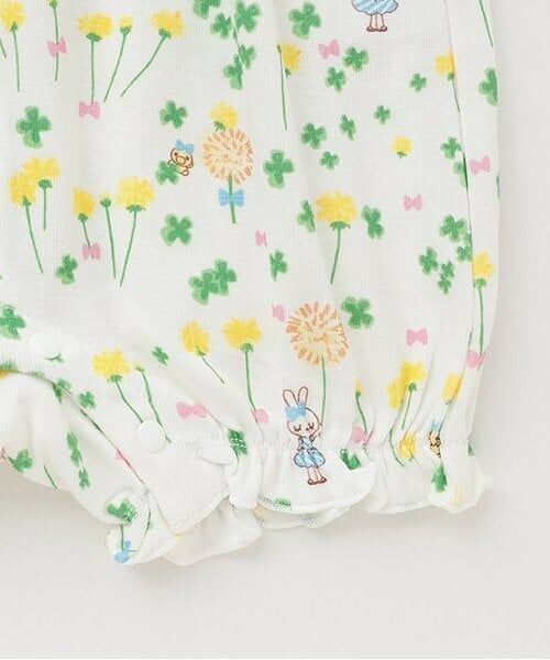 KP / ケーピー ロンパース | フライスたんぽぽmimi柄ショートオール | 詳細4