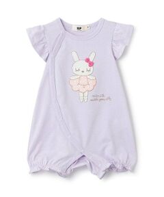 KP / ケーピー ロンパース | mimiアップリケ袖フリルショートオール