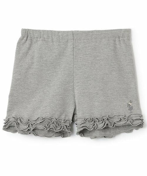 KP / ケーピー ショート・ハーフ・半端丈パンツ | ベア天竺 オーバーパンツ（トップ グレー）