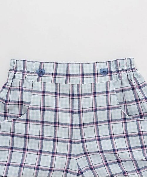 KP / ケーピー ショート・ハーフ・半端丈パンツ | 先染めチェック ショートパンツ | 詳細2