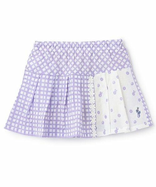 KP / ケーピー ショート・ハーフ・半端丈パンツ | ローンプリント スカパン（ラベンダー）