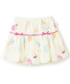 KP / ケーピー ミニ・ひざ丈スカート | ブロードアイスプリントスカート