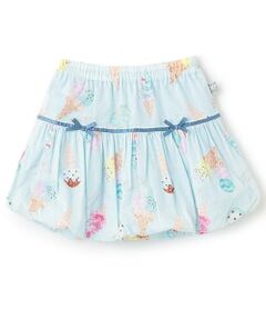 KP / ケーピー ミニ・ひざ丈スカート | ブロードアイスプリントスカート