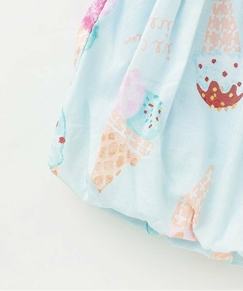 KP / ケーピー ミニ・ひざ丈スカート | ブロードアイスプリントスカート | 詳細5