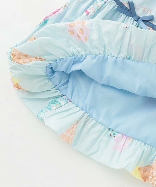 KP / ケーピー ミニ・ひざ丈スカート | ブロードアイスプリントスカート | 詳細6