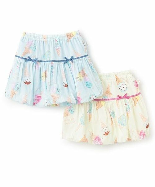 KP / ケーピー ミニ・ひざ丈スカート | ブロードアイスプリントスカート | 詳細8