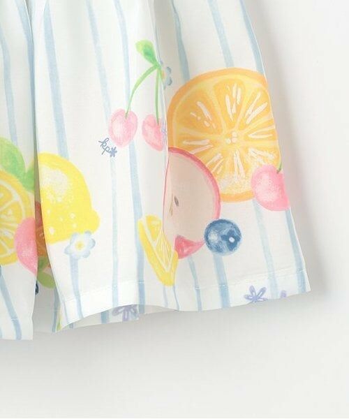KP / ケーピー ミニ・ひざ丈スカート | シフォンフルーツ柄プリント スカート | 詳細5