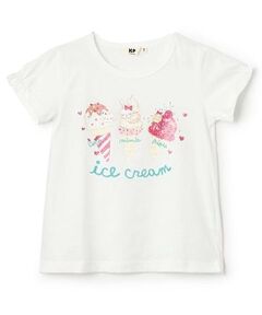 KP / ケーピー Tシャツ | mimi アイスクリームプリント 半袖Ｔシャツ