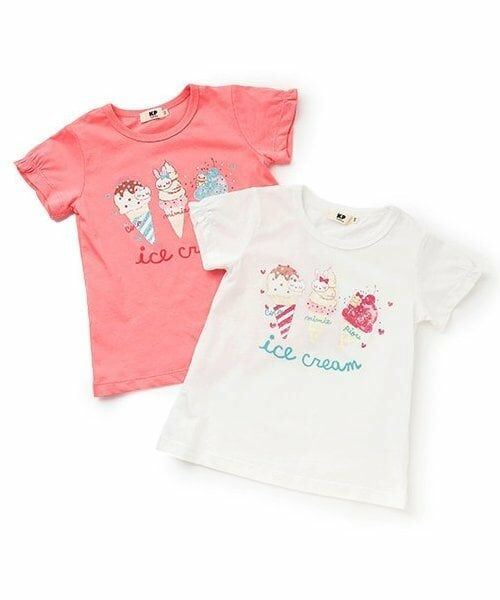 KP / ケーピー Tシャツ | mimi アイスクリームプリント 半袖Ｔシャツ | 詳細8