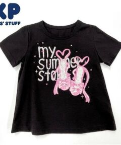 KP / ケーピー Tシャツ | サンダル プリント半袖Ｔシャツ