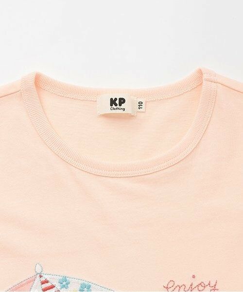KP / ケーピー Tシャツ | mimi&piou パネルプリント 半袖Ｔシャツ | 詳細2