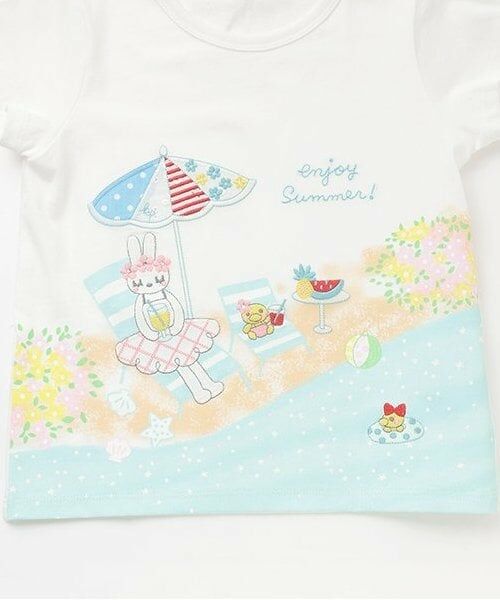 KP / ケーピー Tシャツ | mimi&piou パネルプリント 半袖Ｔシャツ | 詳細3