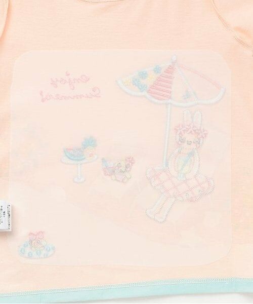 KP / ケーピー Tシャツ | mimi&piou パネルプリント 半袖Ｔシャツ | 詳細5