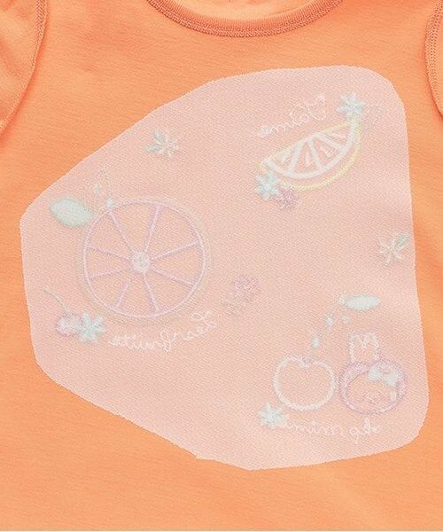 KP / ケーピー Tシャツ | 先染めチェック フルーツアップリケ 半袖Ｔシャツ | 詳細6