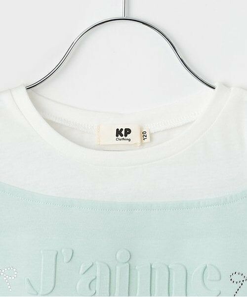 KP / ケーピー Tシャツ | 肩見せ シアースリーブ Tシャツ | 詳細2