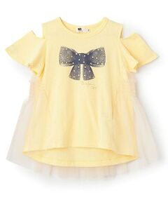 KP / ケーピー その他トップス | 体温で色が変わるプリント オフショルダーチュニック