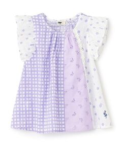 KP / ケーピー シャツ・ブラウス | ローンプリント＆レース 縦接ぎブラウス