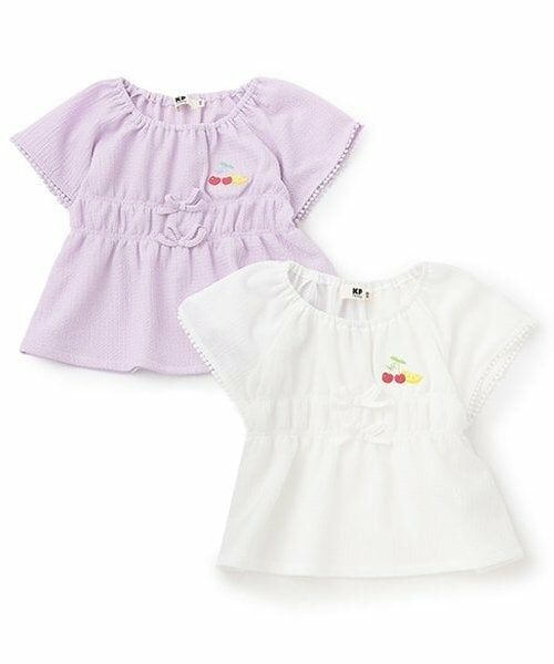 KP / ケーピー シャツ・ブラウス | シャーリングジャカード ブラウス | 詳細9