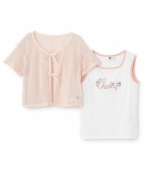 KP / ケーピー カーディガン・ボレロ | タンクトップ＆メッシュカーディガン セット | 詳細2