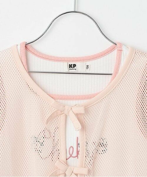 KP / ケーピー カーディガン・ボレロ | タンクトップ＆メッシュカーディガン セット | 詳細3