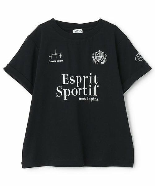 KP / ケーピー Tシャツ | trois lapins (トロワラパン)  コンフォートクール ゲームＴ（黒）