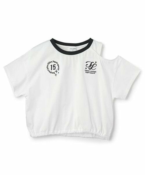 KP / ケーピー Tシャツ | trois lapins (トロワラパン) コンフォートクール 肩あきＴ（オフ ホワイト）