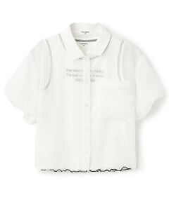 KP / ケーピー シャツ・ブラウス | trois lapins (トロワラパン) シアーシャツ＆タンクトップセット