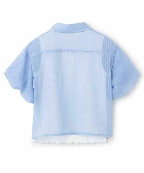 KP / ケーピー シャツ・ブラウス | trois lapins (トロワラパン) シアーシャツ＆タンクトップセット | 詳細1