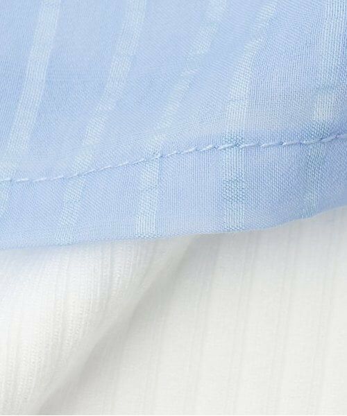 KP / ケーピー シャツ・ブラウス | trois lapins (トロワラパン) シアーシャツ＆タンクトップセット | 詳細12