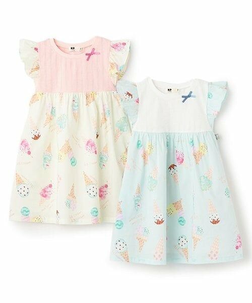 KP / ケーピー ミニ丈・ひざ丈ワンピース | アイスクリームプリント ワンピース | 詳細11