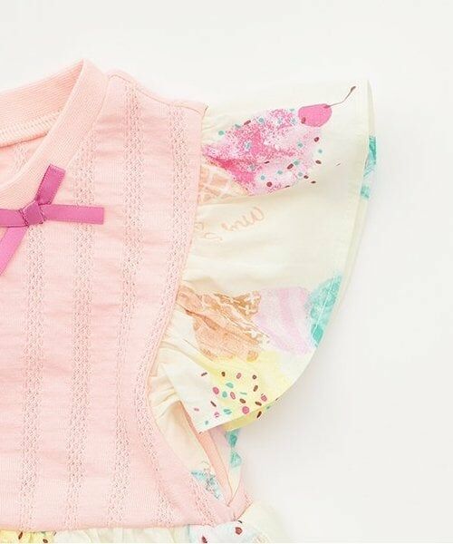 KP / ケーピー ミニ丈・ひざ丈ワンピース | アイスクリームプリント ワンピース | 詳細3