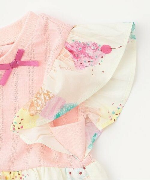KP / ケーピー ミニ丈・ひざ丈ワンピース | アイスクリームプリント ワンピース | 詳細4