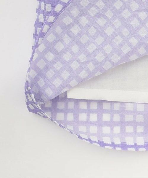 KP / ケーピー ミニ丈・ひざ丈ワンピース | ローンプリント＆レース 縦接ぎワンピース | 詳細5