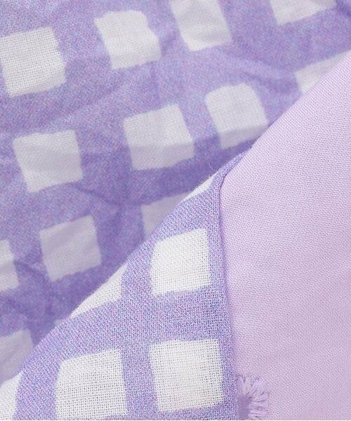 KP / ケーピー ミニ丈・ひざ丈ワンピース | ローンプリント＆レース 縦接ぎワンピース | 詳細6